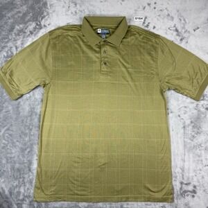 Jos. A. Bank Men's Leadbetter Green Golf Short Sleeve Polo Shirt Size Medium